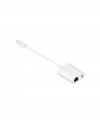 Adaptateur Combo (USB-C vers Ethernet / Line-in) - Blanc