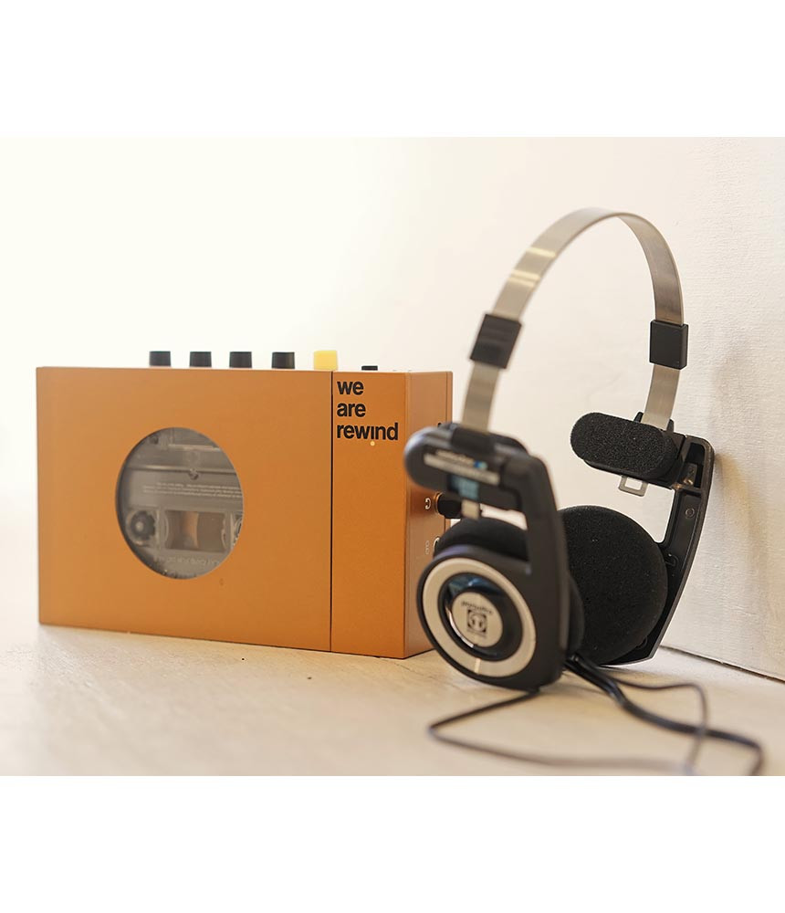 Lecteur de Cassettes portable We are rewind Bluetooth Orange - Baladeur CD  - Achat & prix